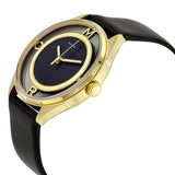 Shop Authentic Marc Jacobs Tether Black Dial Black Leather Strap Watch for Women - MBM1376 - Luxxuri