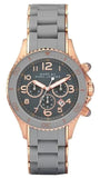  Shop Authentic Marc Jacobs Rock Chronograph Grey Dial Grey Silicone Strap Watch for Women - MBM2550 - Luxxuri