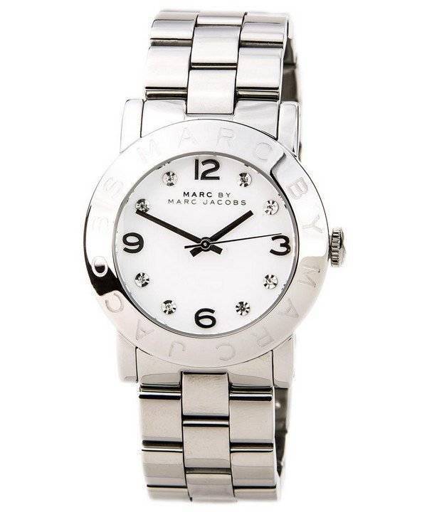  Shop Authentic Marc Jacobs Amy White Dial Silver Steel Strap Watch for Women - MBM3054 - Luxxuri