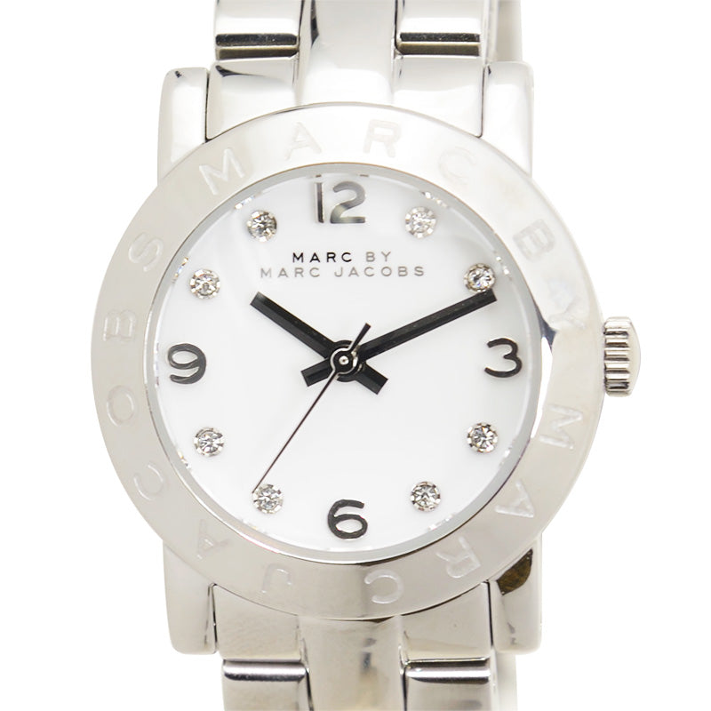  Shop Authentic Marc Jacobs Mini Amy White Dial Silver Steel Strap Watch for Women - MBM3055 - Luxxuri