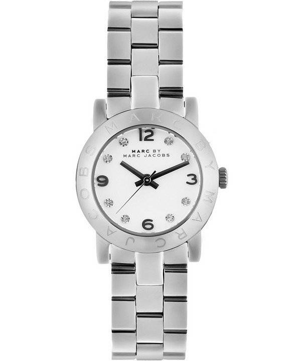  Shop Authentic Marc Jacobs Mini Amy White Dial Silver Steel Strap Watch for Women - MBM3055 - Luxxuri