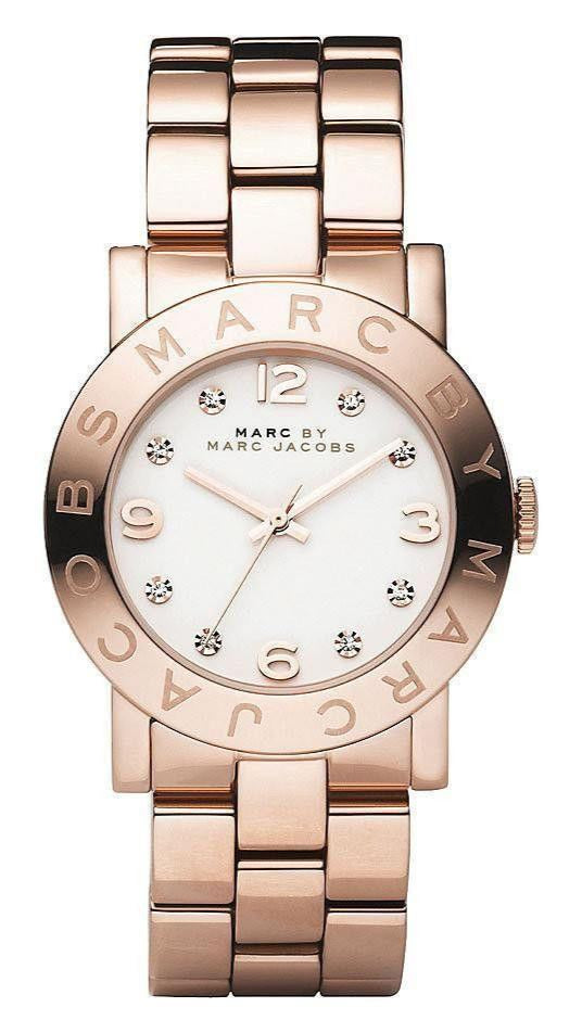  Shop Authentic Marc Jacobs Amy White Dial Rose Gold Steel Strap Watch for Women - MBM3077 - Luxxuri