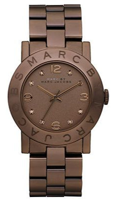  Shop Authentic Marc Jacobs Amy Brown Dial Brown Steel Strap Watch for Women - MBM3119 - Luxxuri