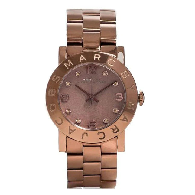  Shop Authentic Marc Jacobs Amy Brown Dial Brown Steel Strap Watch for Women - MBM3119 - Luxxuri