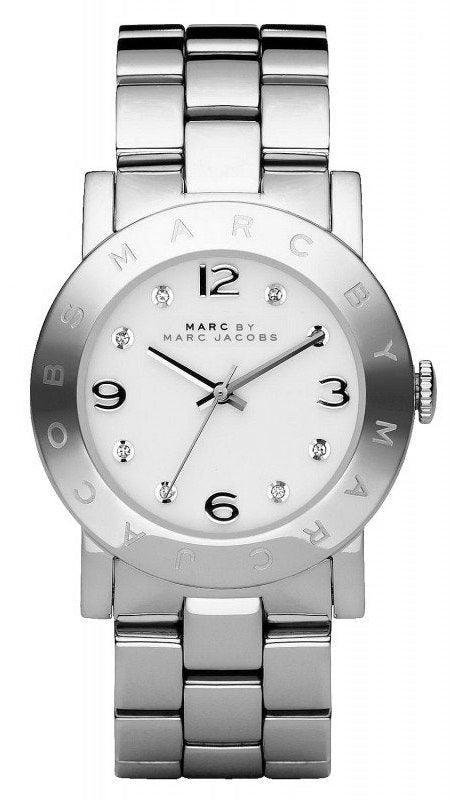  Shop Authentic Marc Jacobs Amy Silver Dial Silver Steel Strap Watch for Women - MBM3181 - Luxxuri