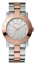  Shop Authentic Marc Jacobs Amy Silver Dial Two Tone Steel Strap Watch for Women - MBM3194 - Luxxuri