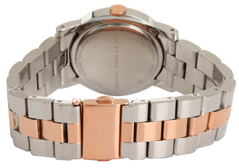  Shop Authentic Marc Jacobs Amy Silver Dial Two Tone Steel Strap Watch for Women - MBM3194 - Luxxuri