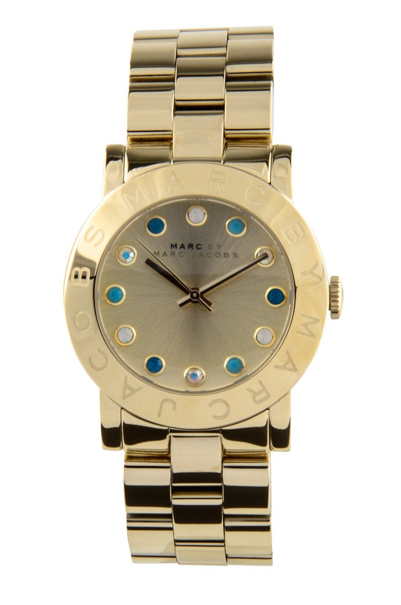  Shop Authentic Marc Jacobs Amy Dexter Gold Dial Gold Steel Strap Watch for Women - MBM3215 - Luxxuri