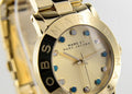  Shop Authentic Marc Jacobs Amy Dexter Gold Dial Gold Steel Strap Watch for Women - MBM3215 - Luxxuri