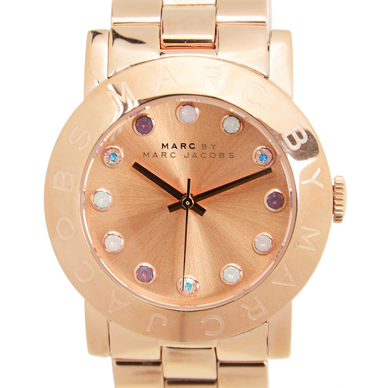 Shop Authentic Marc Jacobs Amy Dexter Rose Gold Dial Rose Gold Steel Strap Watch for Women - MBM3216 - Luxxuri