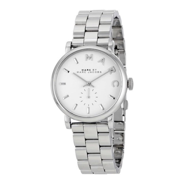  Shop Authentic Marc Jacobs Baker White Dial Silver Steel Strap Watch for Women - MBM3242 - Luxxuri