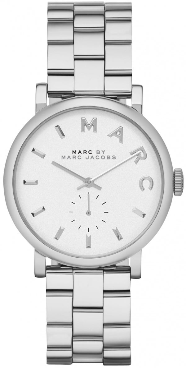  Shop Authentic Marc Jacobs Baker White Dial Silver Steel Strap Watch for Women - MBM3242 - Luxxuri