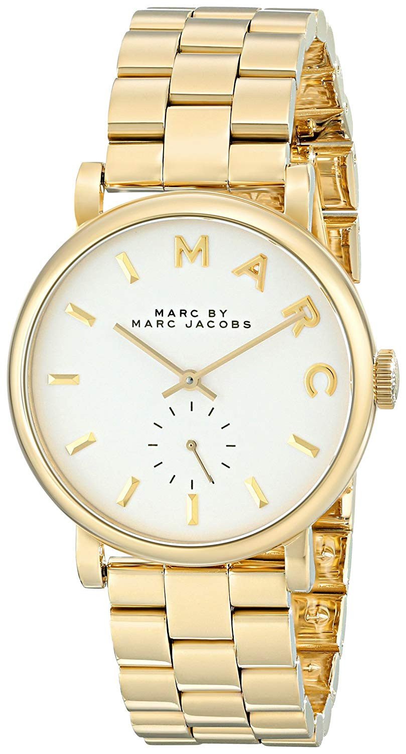 Shop Authentic Marc Jacobs Baker White Dial Gold Steel Strap Watch for Women - MBM3243 - Luxxuri