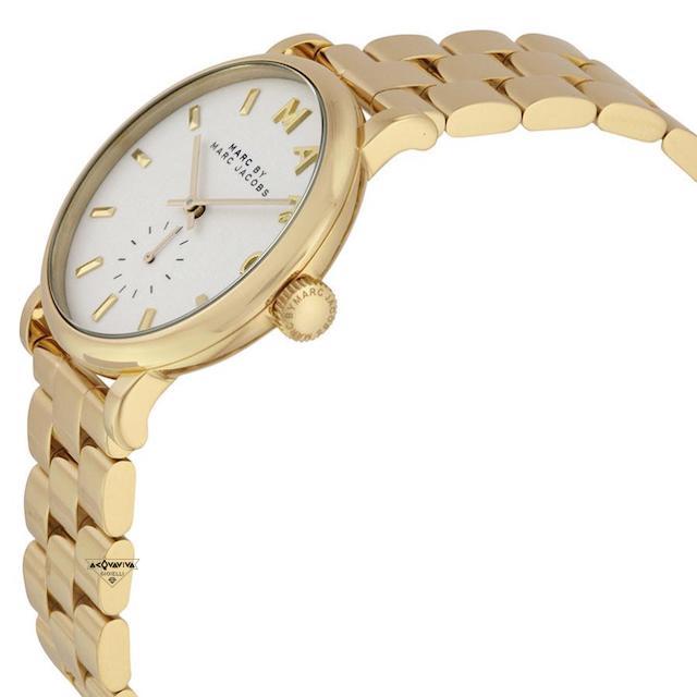  Shop Authentic Marc Jacobs Baker White Dial Gold Steel Strap Watch for Women - MBM3243 - Luxxuri