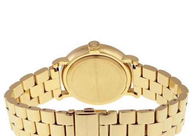  Shop Authentic Marc Jacobs Baker White Dial Gold Steel Strap Watch for Women - MBM3243 - Luxxuri