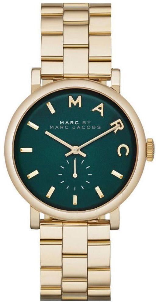  Shop Authentic Marc Jacobs Baker Green Dial Gold Steel Strap Watch for Women - MBM3245 - Luxxuri