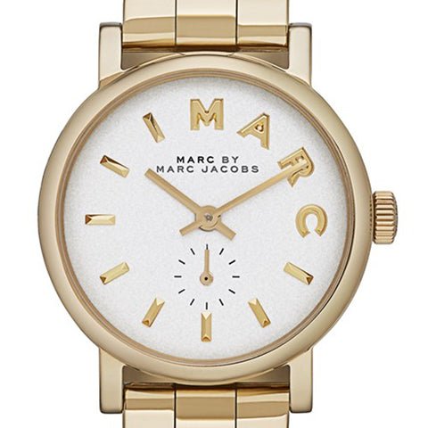  Shop Authentic Marc Jacobs Baker White Dial Gold Steel Strap Watch for Women - MBM3247 - Luxxuri