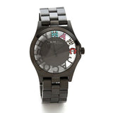  Shop Authentic Marc Jacobs Henry Skeleton Black Dial Black Steel Strap Watch for Women - MBM3265 - Luxxuri