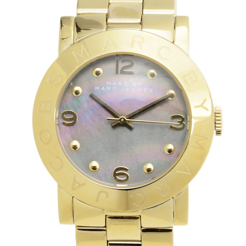 Shop Authentic Marc Jacobs Amy Black Dial Gold Steel Strap Watch for Women - MBM3273 - Luxxuri