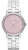  Shop Authentic Marc Jacobs Baker Pink Dial Silver Steel Strap Watch for Women - MBM3280 - Luxxuri