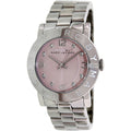  Shop Authentic Marc Jacobs Amy Life Pink Dial Silver Steel Strap Watch for Women - MBM3300 - Luxxuri