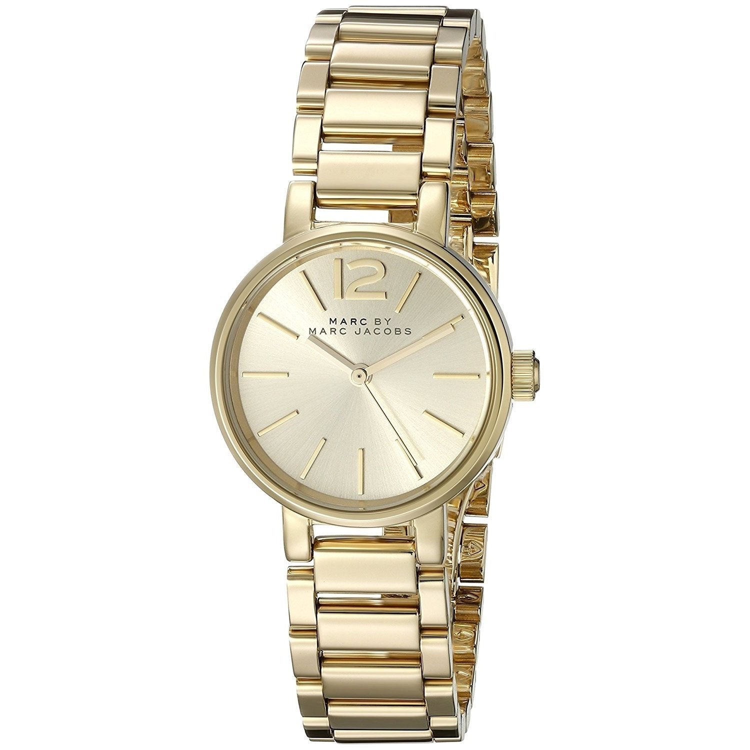  Shop Authentic Marc Jacobs Peggy Gold Dial Gold Steel Strap Watch for Women - MBM3405 - Luxxuri