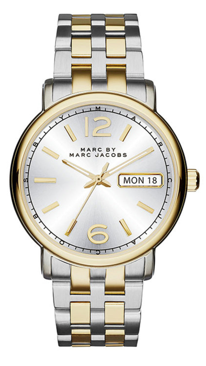  Shop Authentic Marc Jacobs Fergus Silver Dial Two Tone Steel Strap Watch for Women - MBM8652 - Luxxuri