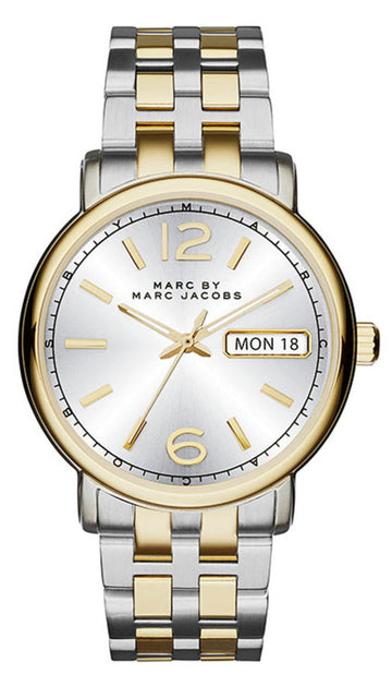  Shop Authentic Marc Jacobs Fergus Silver Dial Two Tone Steel Strap Watch for Women - MBM8652 - Luxxuri