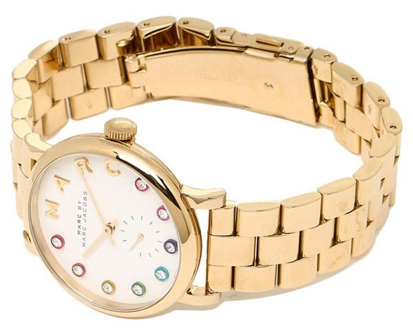  Shop Authentic Marc Jacobs Baker White Dial Gold Steel Strap Watch for Women - MBM3440 - Luxxuri