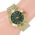  Shop Authentic Marc Jacobs Amy Green Dial Gold Steel Strap Watch for Women - MBM8609 - Luxxuri