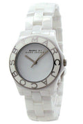  Shop Authentic Marc Jacobs Marc White Dial White Ceramic Strap Watch for Women - MBM9500 - Luxxuri