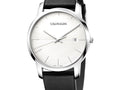  Shop Authentic Calvin Klein City White Dial Black Leather Strap Watch for Men - K2G2G1CD - Luxxuri