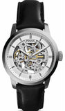  Shop Authentic Fossil Townsman Automatic Skeleton White Dial Black Leather Strap Watch for Men - ME3085 - Luxxuri