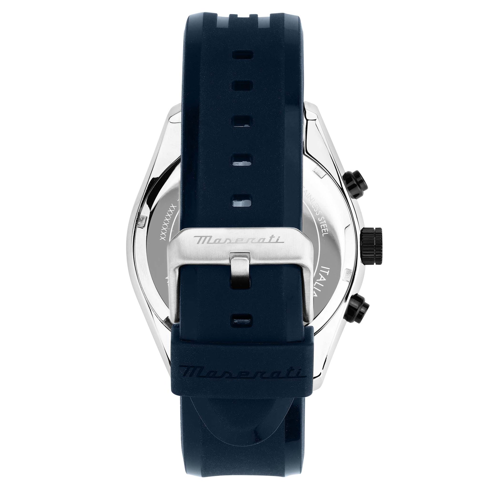  Shop Authentic Maserati Traguardo Chronograph Blue Dial Black Silicone Strap Watch For Men - R8871612046 - Luxxuri