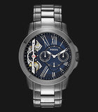  Shop Authentic Fossil Grant Twist Multifunction Blue Dial Grey Steel Strap Watch for Men - ME1146 - Luxxuri