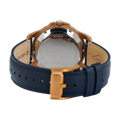Fossil Grant Twist Multifunction Blue Dial Blue Leather Strap Watch for Men - ME1162