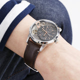  Shop Authentic Fossil Townsman Automatic Black Dial Brown Leather Strap Watch for Men -  ME1163 - Luxxuri