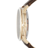  Shop Authentic Fossil Townsman Automatic Skeleton Gold Dial Brown Leather Strap Watch for Men - ME3043 - Luxxuri
