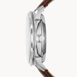  Shop Authentic Fossil Townsman Automatic Black Dial Brown Leather Strap Watch for Men - ME3061 - Luxxuri