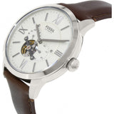  Shop Authentic Fossil Townsman Automatic White Dial Brown Leather Strap Watch for Men - ME3064 - Luxxuri