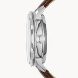  Shop Authentic Fossil Townsman Automatic White Dial Brown Leather Strap Watch for Men - ME3064 - Luxxuri