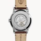  Shop Authentic Fossil Townsman Automatic White Dial Brown Leather Strap Watch for Men - ME3064 - Luxxuri