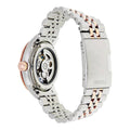 Fossil Townsman Automatic Skeleton White Dial Two Tone Steel Strap Watch for Men - ME3075
