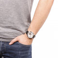  Shop Authentic Fossil Townsman Automatic White Dial Black Leather Strap Watch for Men - ME3104 - Luxxuri