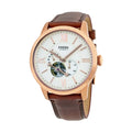  Shop Authentic Fossil Townsman Beige Dial Brown Leather Strap Watch for Men - ME3105 - Luxxuri