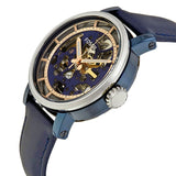  Shop Authentic Fossil Boyfriend Skeleton Blue Dial Blue Leather Strap Watch for Women - ME3136 - Luxxuri