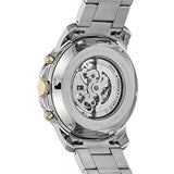  Shop Authentic Fossil Grant Automatic Skeleton Black Dial Silver Steel Strap Watch for Men - ME3103 - Luxxuri