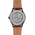  Shop Authentic Fossil Forrester Automatic Skeleton Grey Dial Brown Leather Strap Watch for Men - ME3178 - Luxxuri