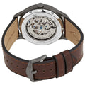  Shop Authentic Fossil Forrester Automatic Skeleton Grey Dial Brown Leather Strap Watch for Men - ME3178 - Luxxuri