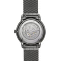 Shop Authentic Fossil Neutra Automatic Skeleton Black Dial Grey Mesh Strap Watch for Men - ME3185 - Luxxuri